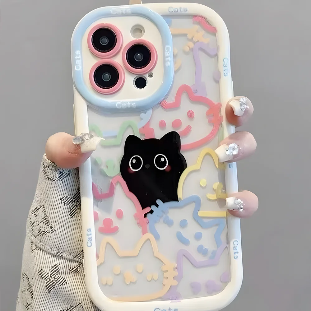 Cute Cat Phone Case For iPhone