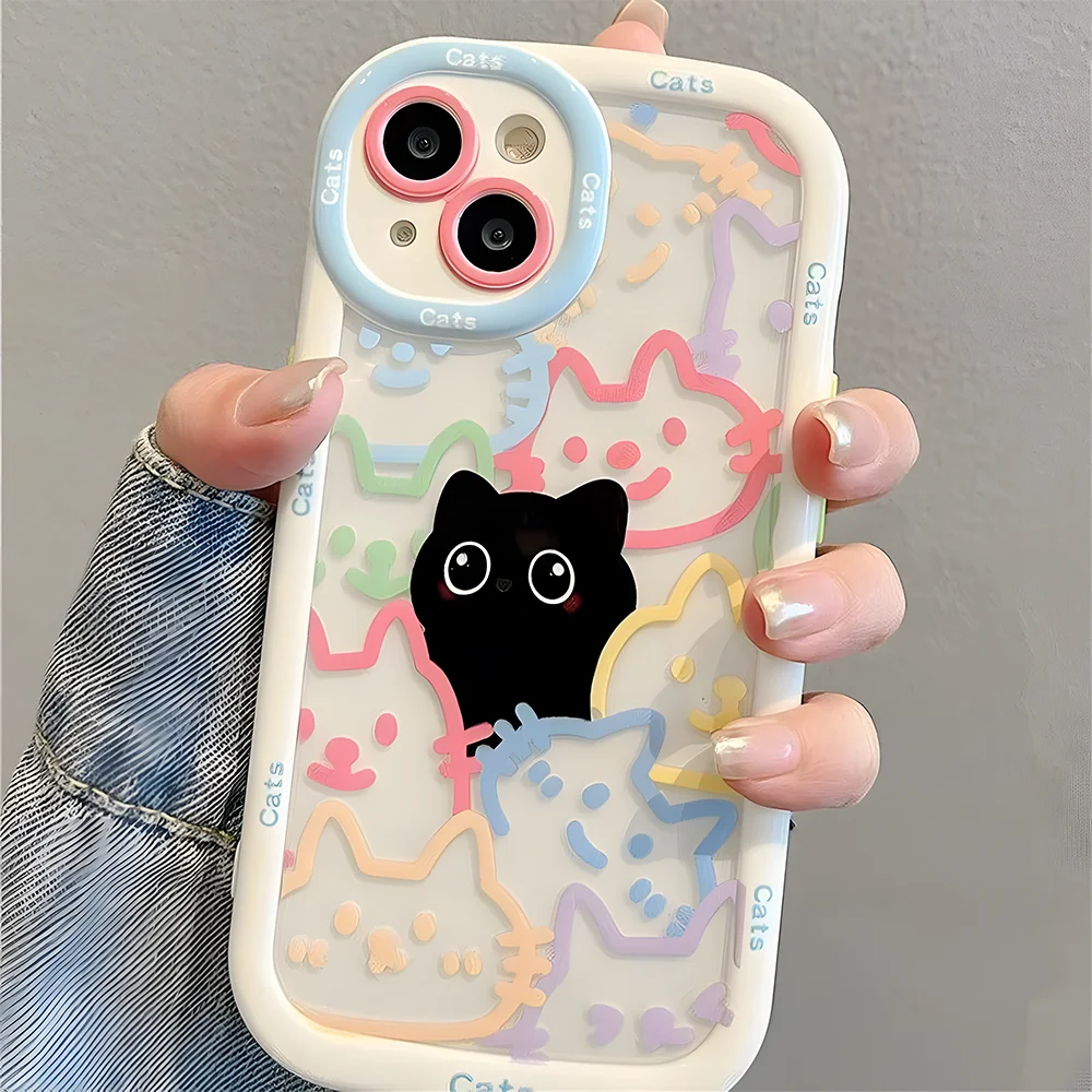 Cute Cat Phone Case For iPhone