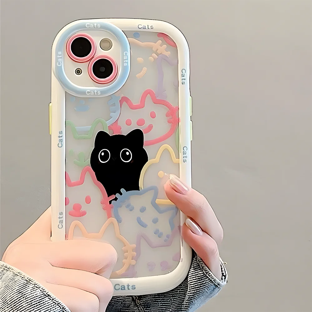 Cute Cat Phone Case For iPhone