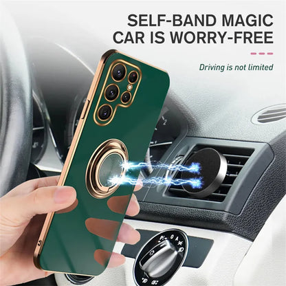 Ring Holder Case For Samsung Galaxy S25 S24 S23 S22 S20 Ultra Plus Cases For Samsung
