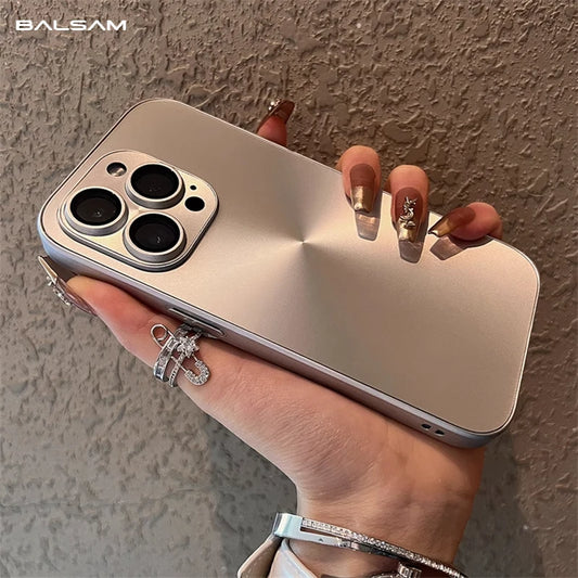 Luxury Laser Aurora CD Pattern Matte Case For iPhone