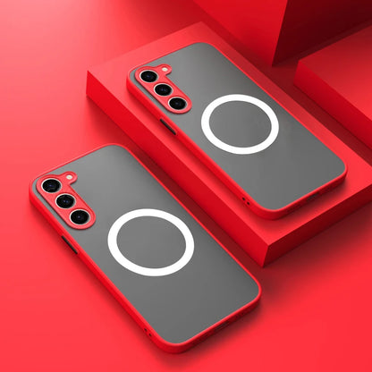 Matte Magnetic For Samsung Galaxy S25 S24 S23 S22 S21 S20 Ultra Plus FE A54 A53 A13 Note 20 10