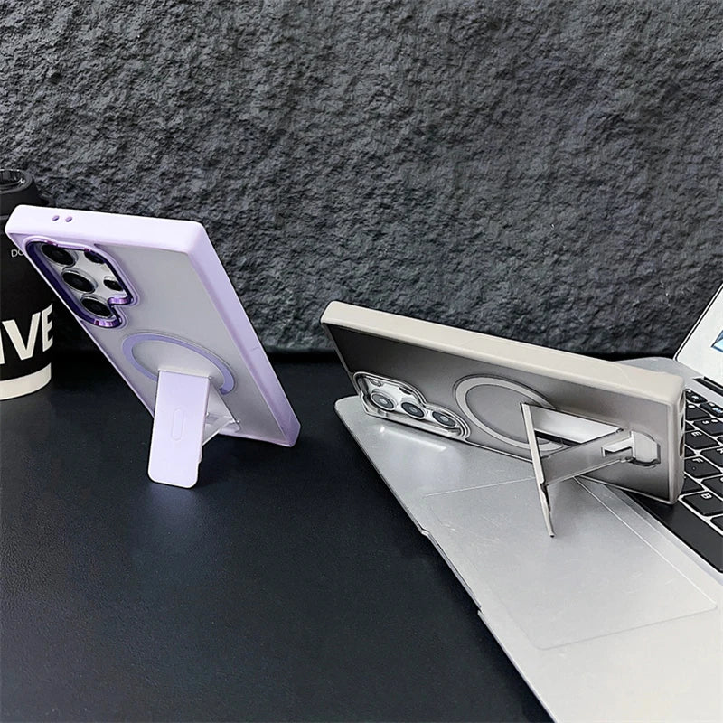 Magnetic Wireless Charge Phone Case For Samsung