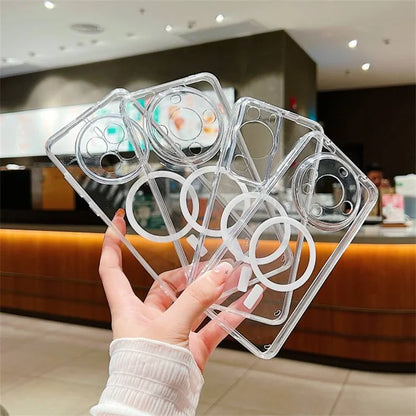 Magnetic Transparent Case For Samsung Galaxy