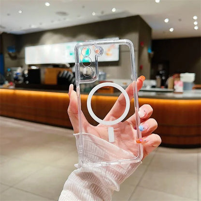 Magnetic Transparent Case For Samsung Galaxy