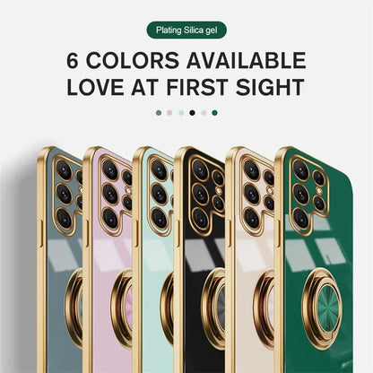 Ring Holder Case For Samsung Galaxy S25 S24 S23 S22 S20 Ultra Plus Cases For Samsung