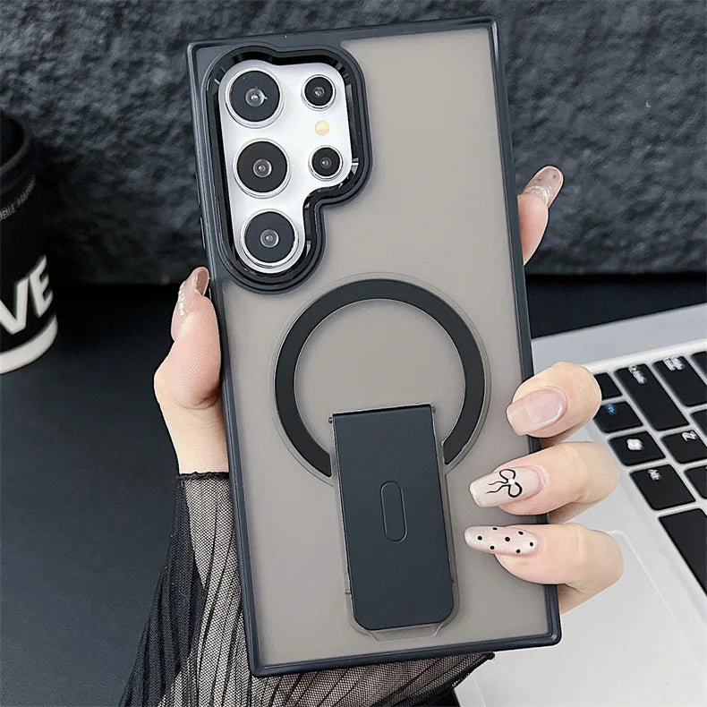 Magnetic Wireless Charge Phone Case For Samsung