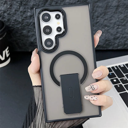 Magnetic Wireless Charge Phone Case For Samsung