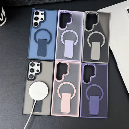 Magnetic Wireless Charge Phone Case For Samsung