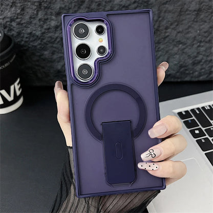 Magnetic Wireless Charge Phone Case For Samsung