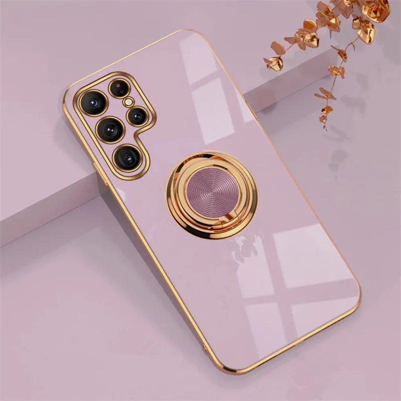 Ring Holder Case For Samsung Galaxy S25 S24 S23 S22 S20 Ultra Plus Cases For Samsung