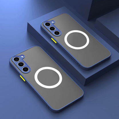 Matte Magnetic For Samsung Galaxy S25 S24 S23 S22 S21 S20 Ultra Plus FE A54 A53 A13 Note 20 10