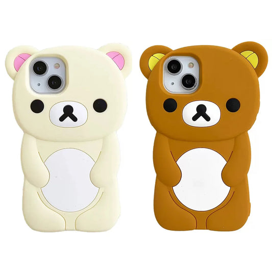 Bear Silicone Soft Cover Case For iPhone