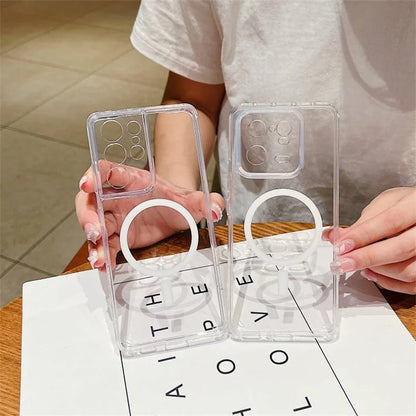 Magnetic Transparent Case For Samsung Galaxy