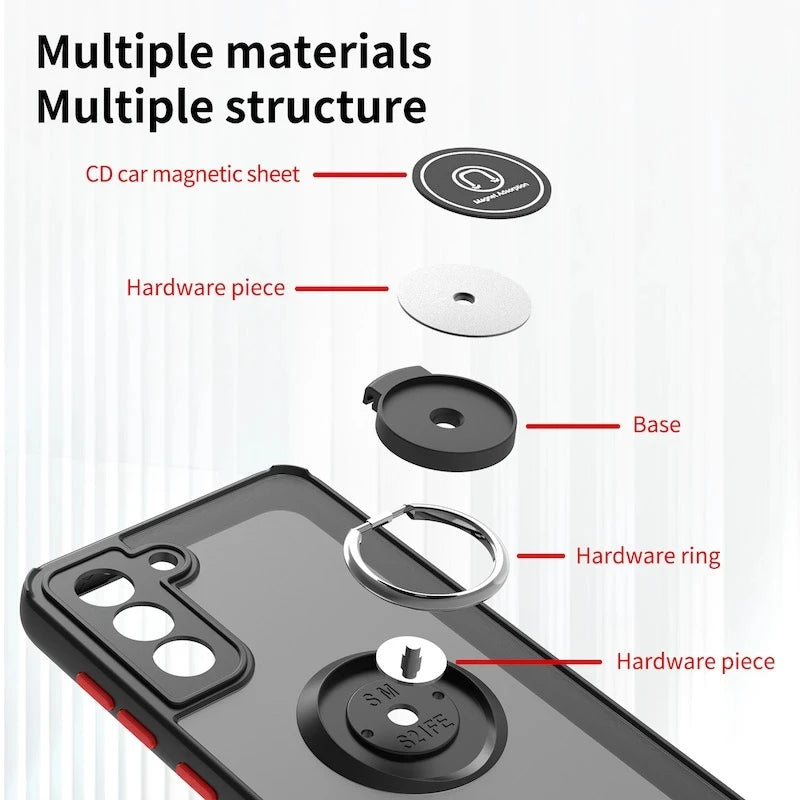 Magnetic Matte Case For Samsung Galaxy